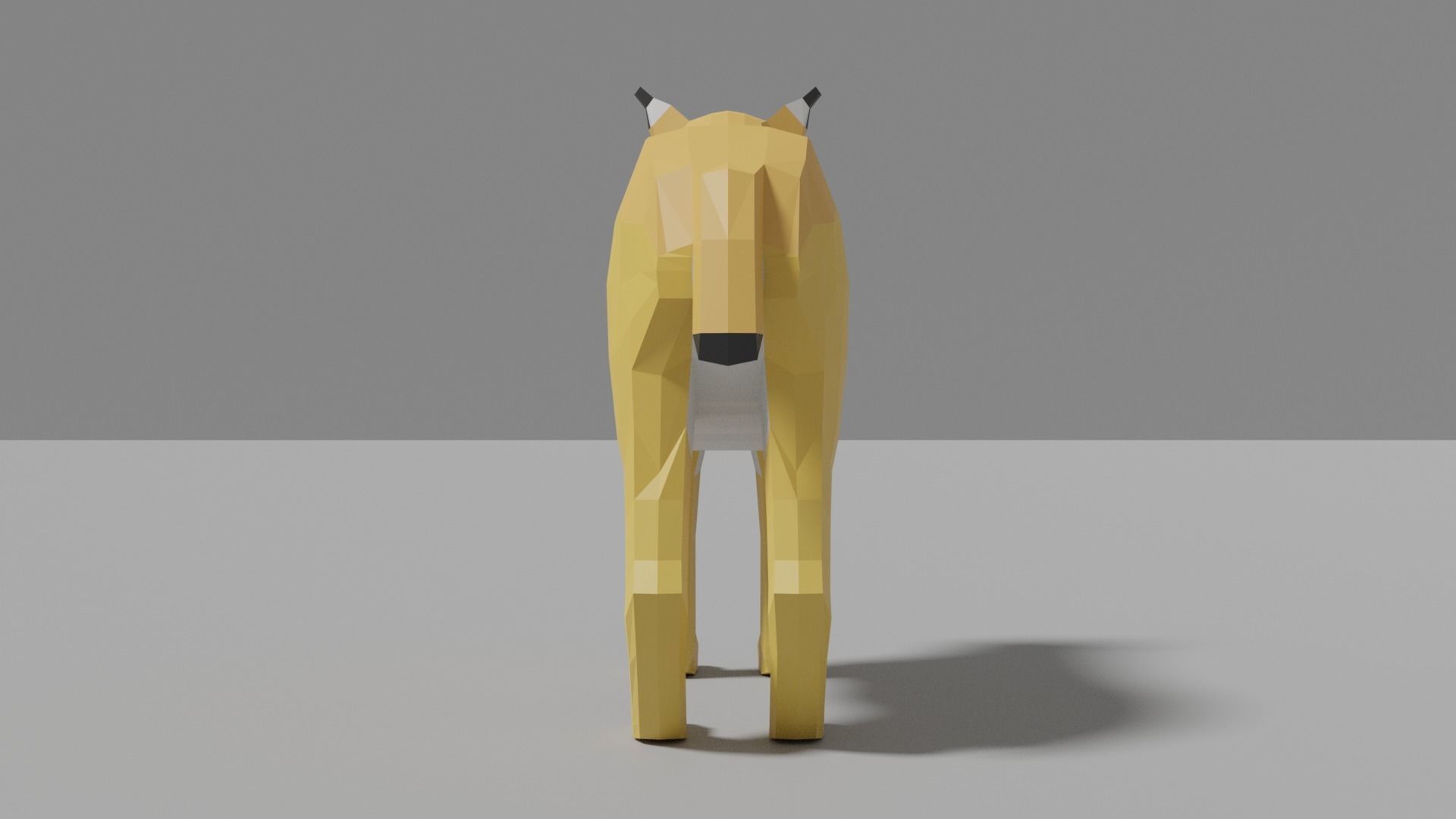 Cartoon Lynx Family Low-poly 3D model_19