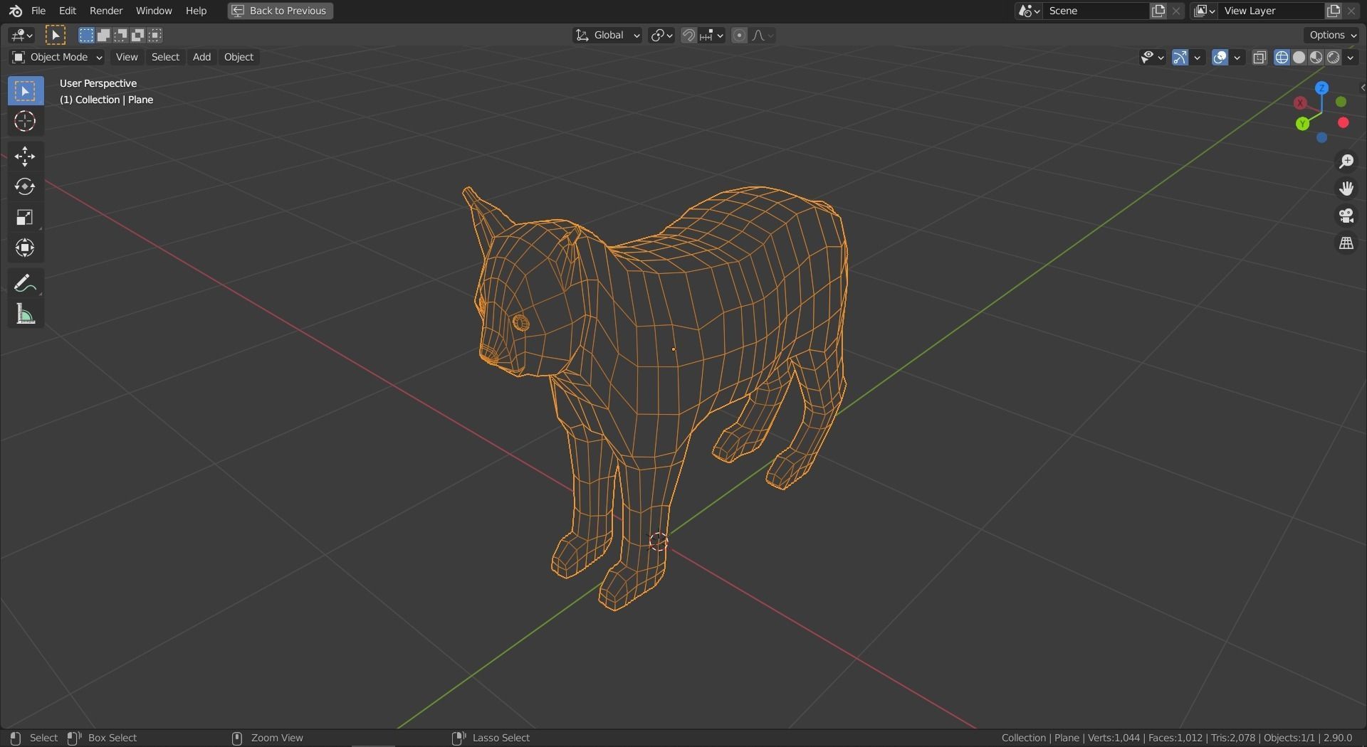 Cartoon Lynx Family Low-poly 3D model_20