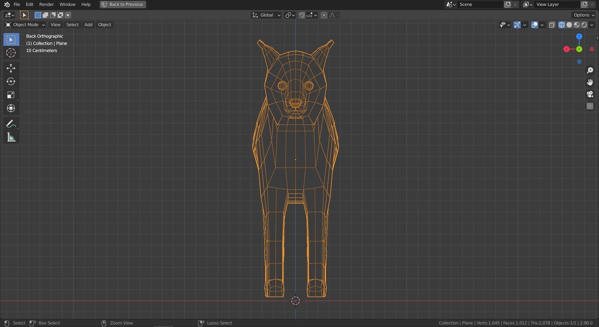 Cartoon Lynx Family Low-poly 3D model_11