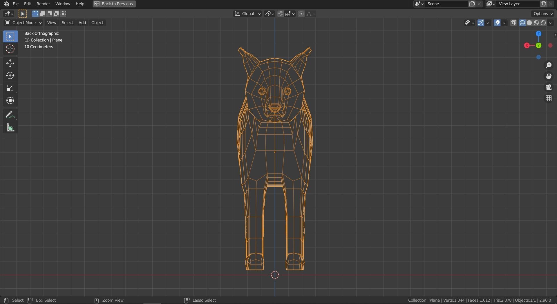 Cartoon Lynx Family Low-poly 3D model_24