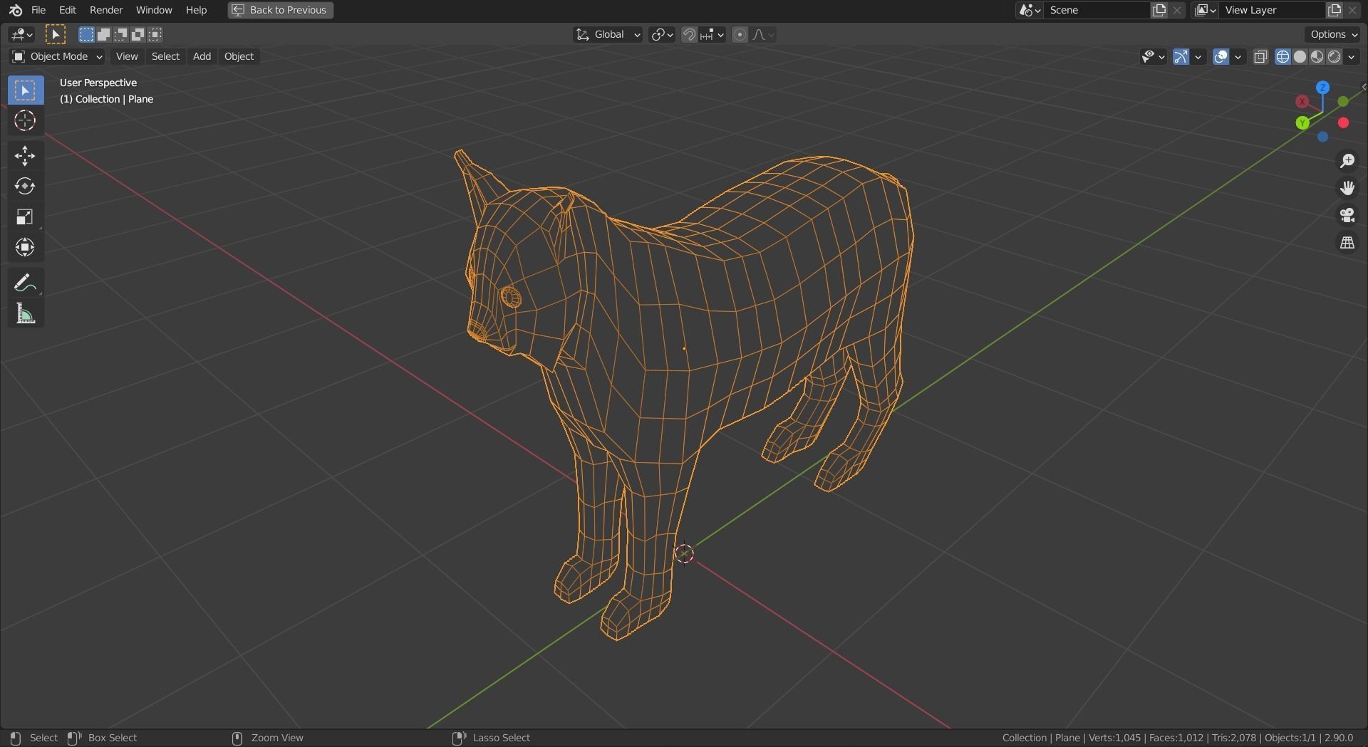 Cartoon Lynx Family Low-poly 3D model_7