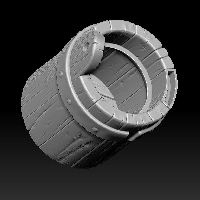 witch bucket 3d print 3D print model_22