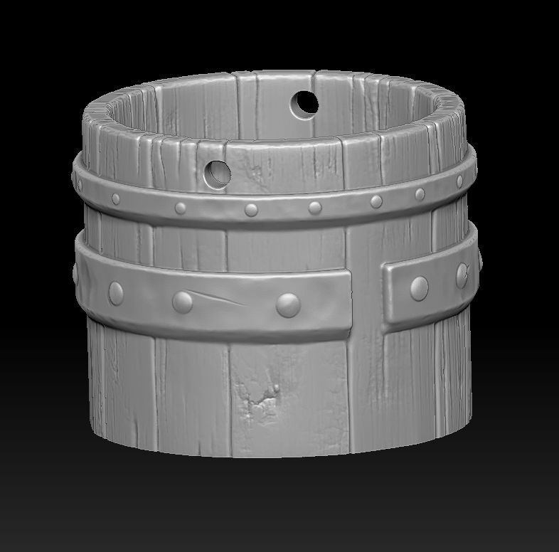 witch bucket 3d print 3D print model_13