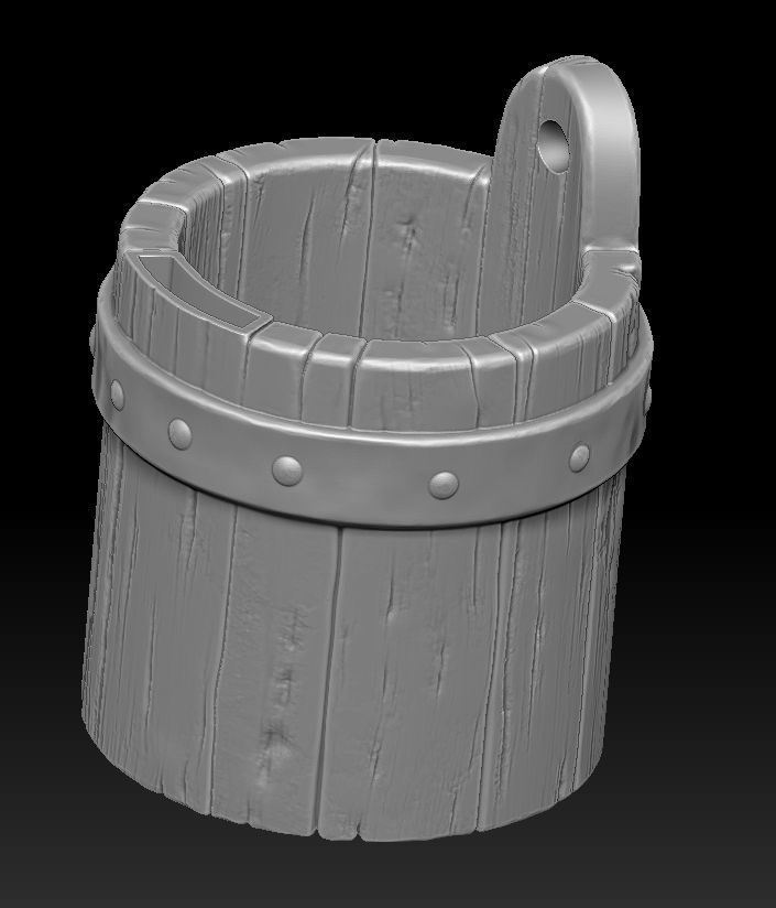 witch bucket 3d print 3D print model_19
