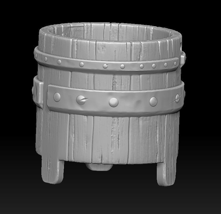 witch bucket 3d print 3D print model_7