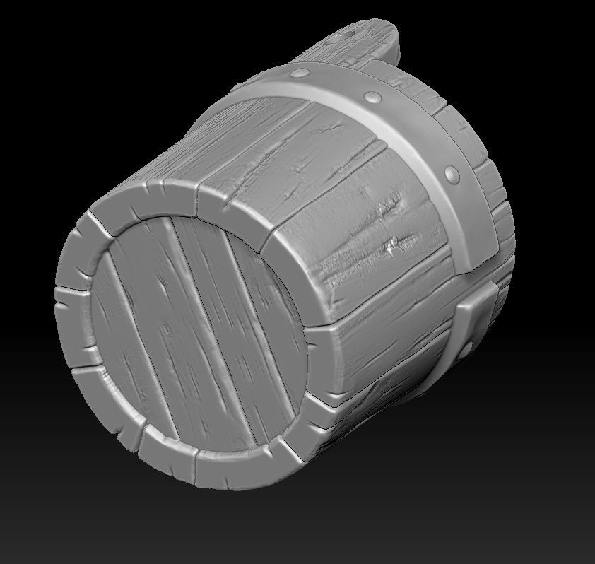 witch bucket 3d print 3D print model_21
