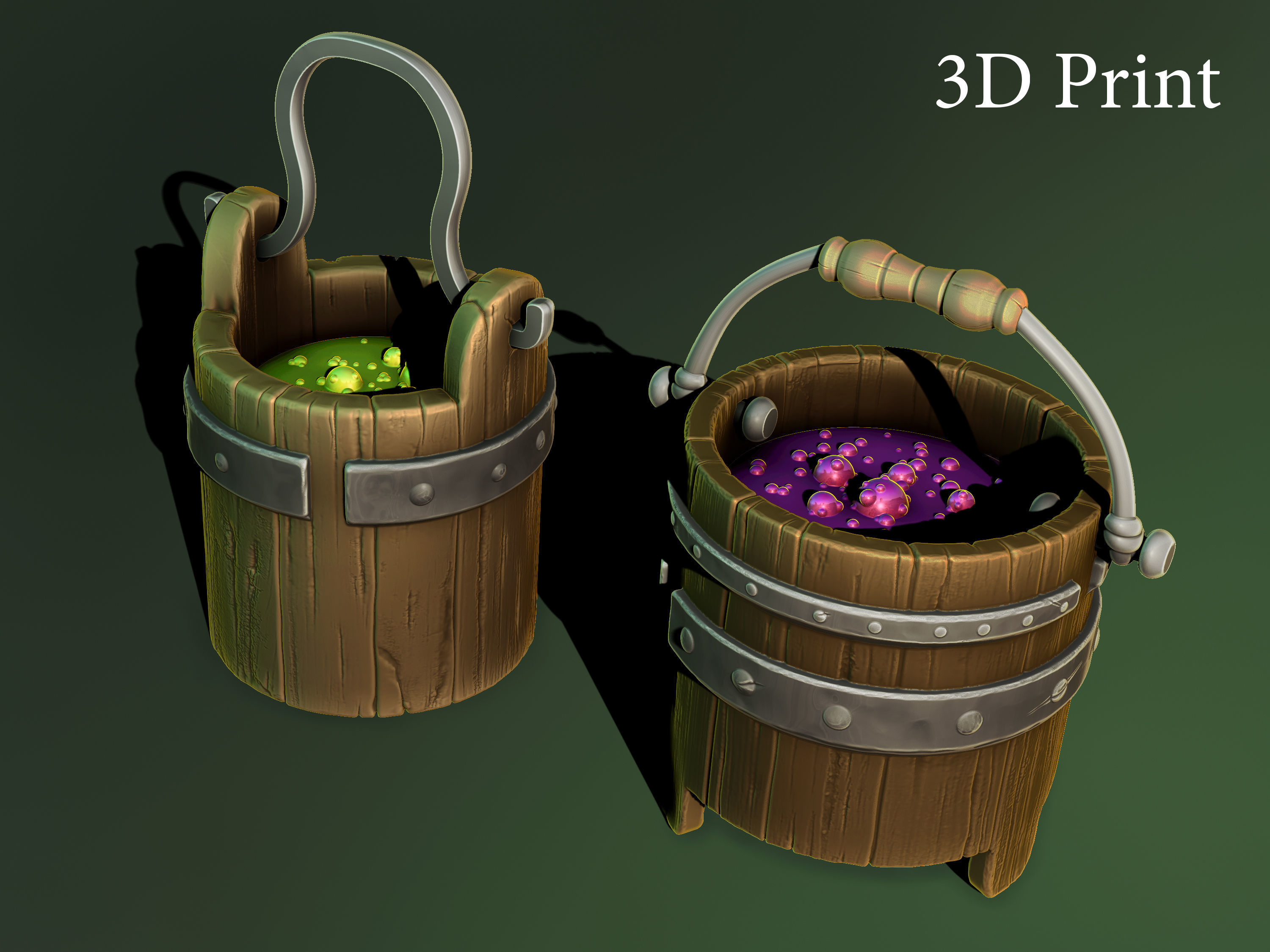 witch bucket 3d print 3D print model_6