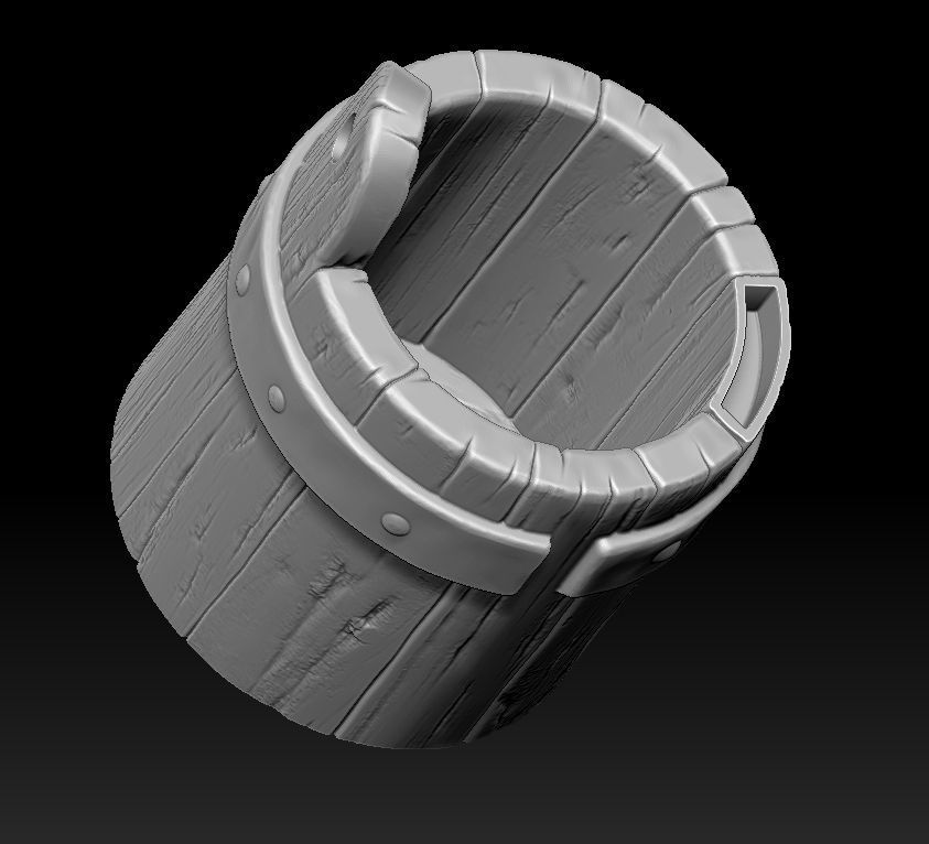 witch bucket 3d print 3D print model_23