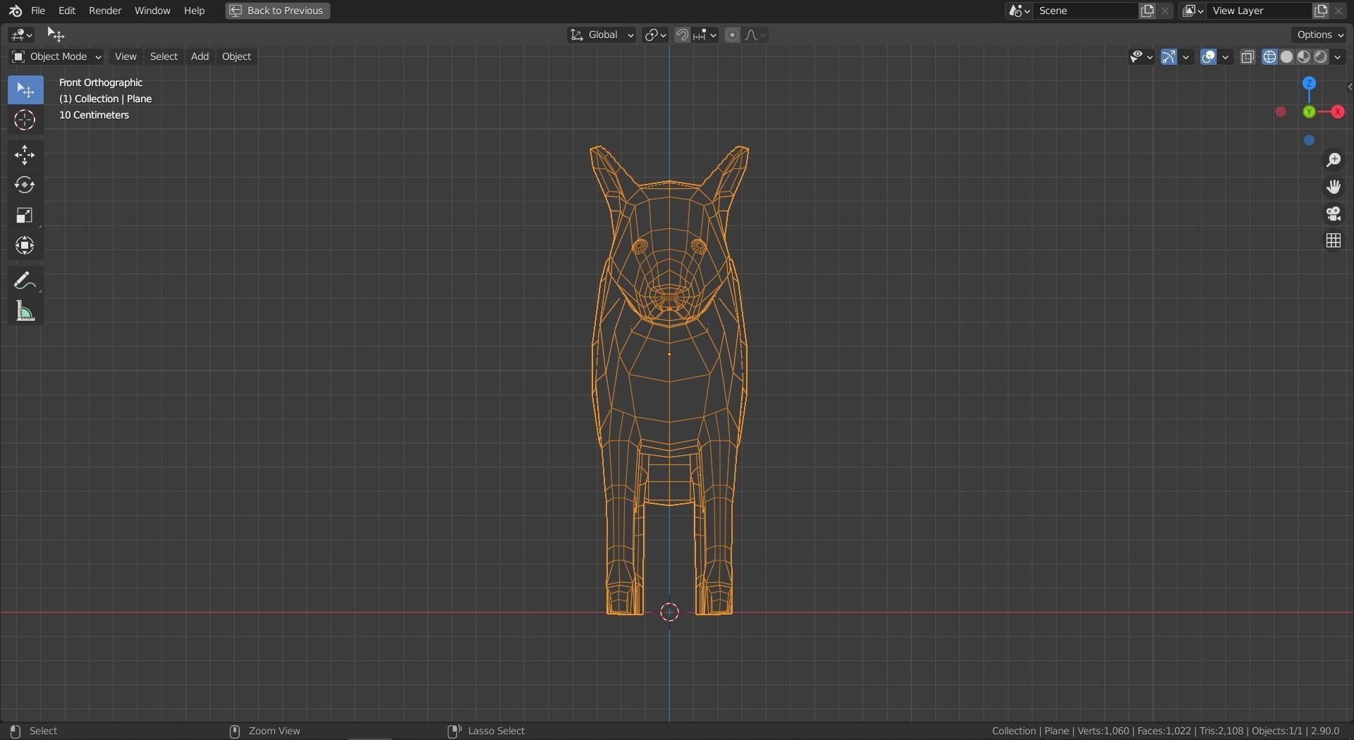 Cartoon Fox Family  Low-poly 3D model_23