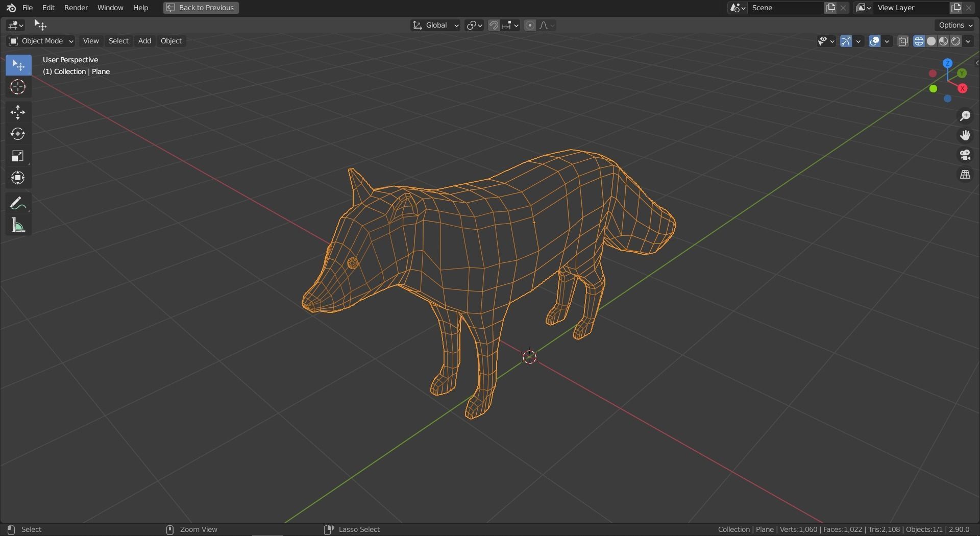 Cartoon Fox Family  Low-poly 3D model_7