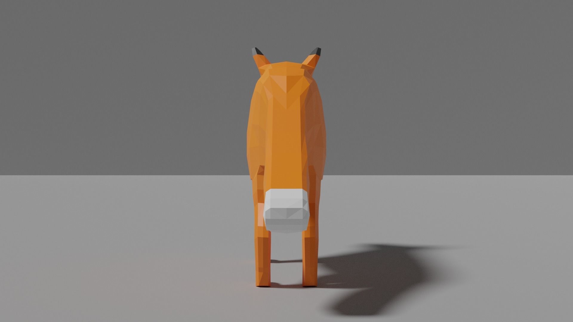 Cartoon Fox Family  Low-poly 3D model_18