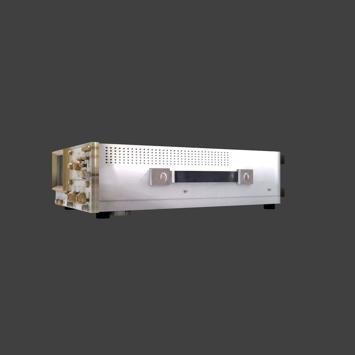 Old osciloscope Low-poly 3D model_5