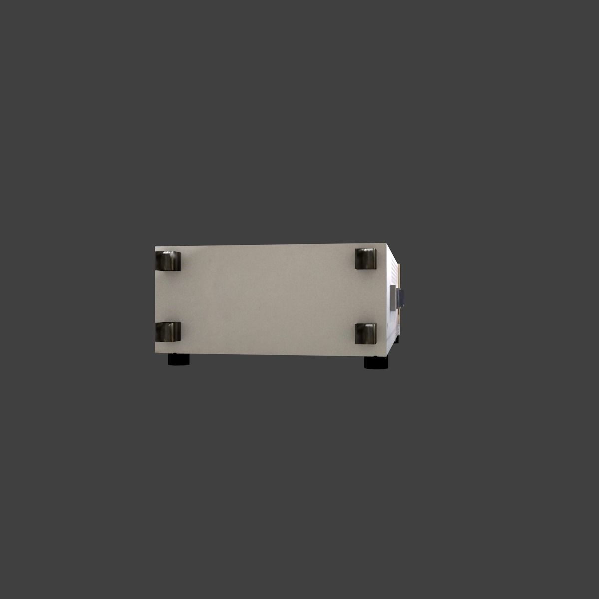 Old osciloscope Low-poly 3D model_16