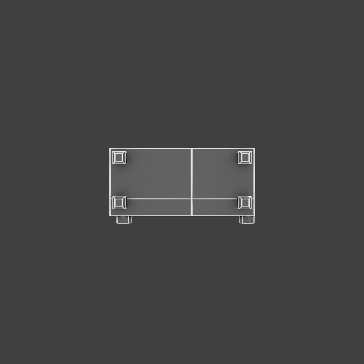 Old osciloscope Low-poly 3D model_45