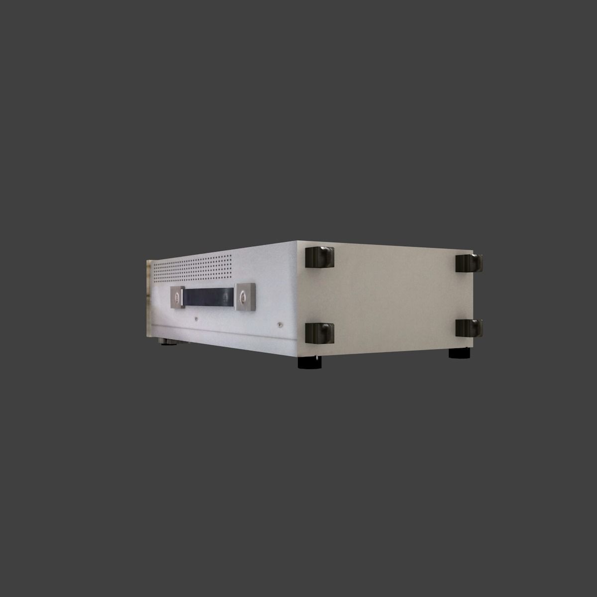 Old osciloscope Low-poly 3D model_12
