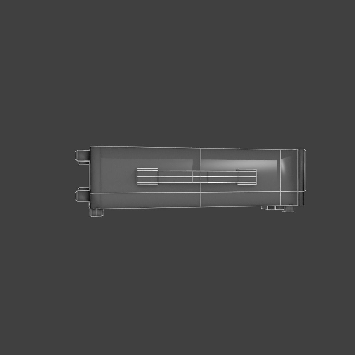 Old osciloscope Low-poly 3D model_53
