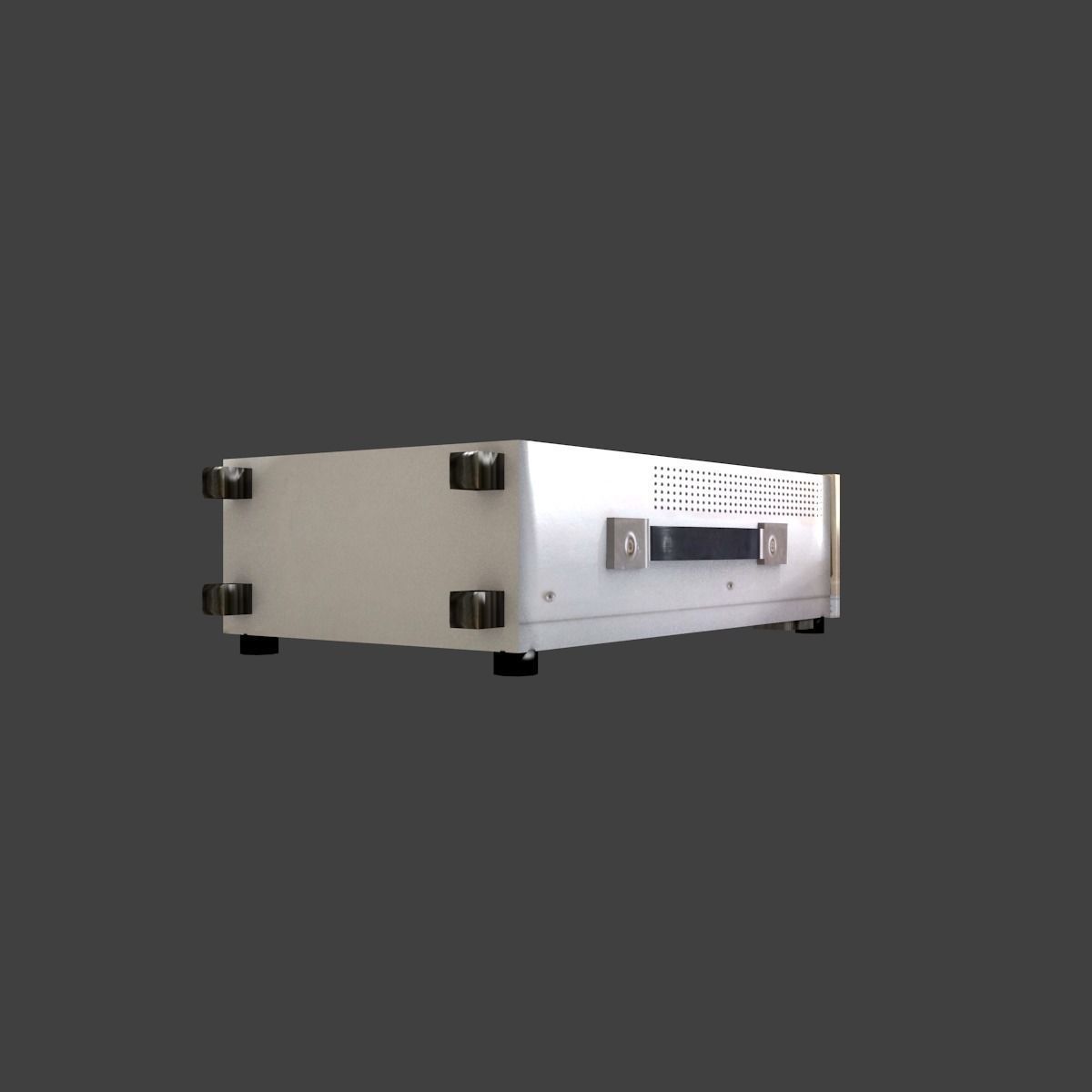 Old osciloscope Low-poly 3D model_19