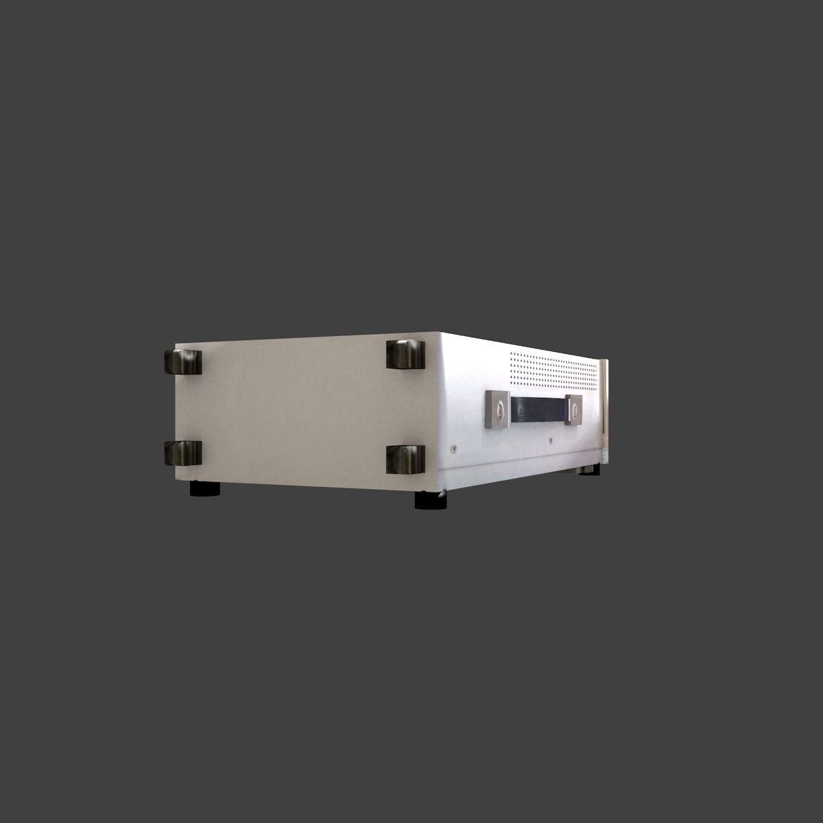 Old osciloscope Low-poly 3D model_18