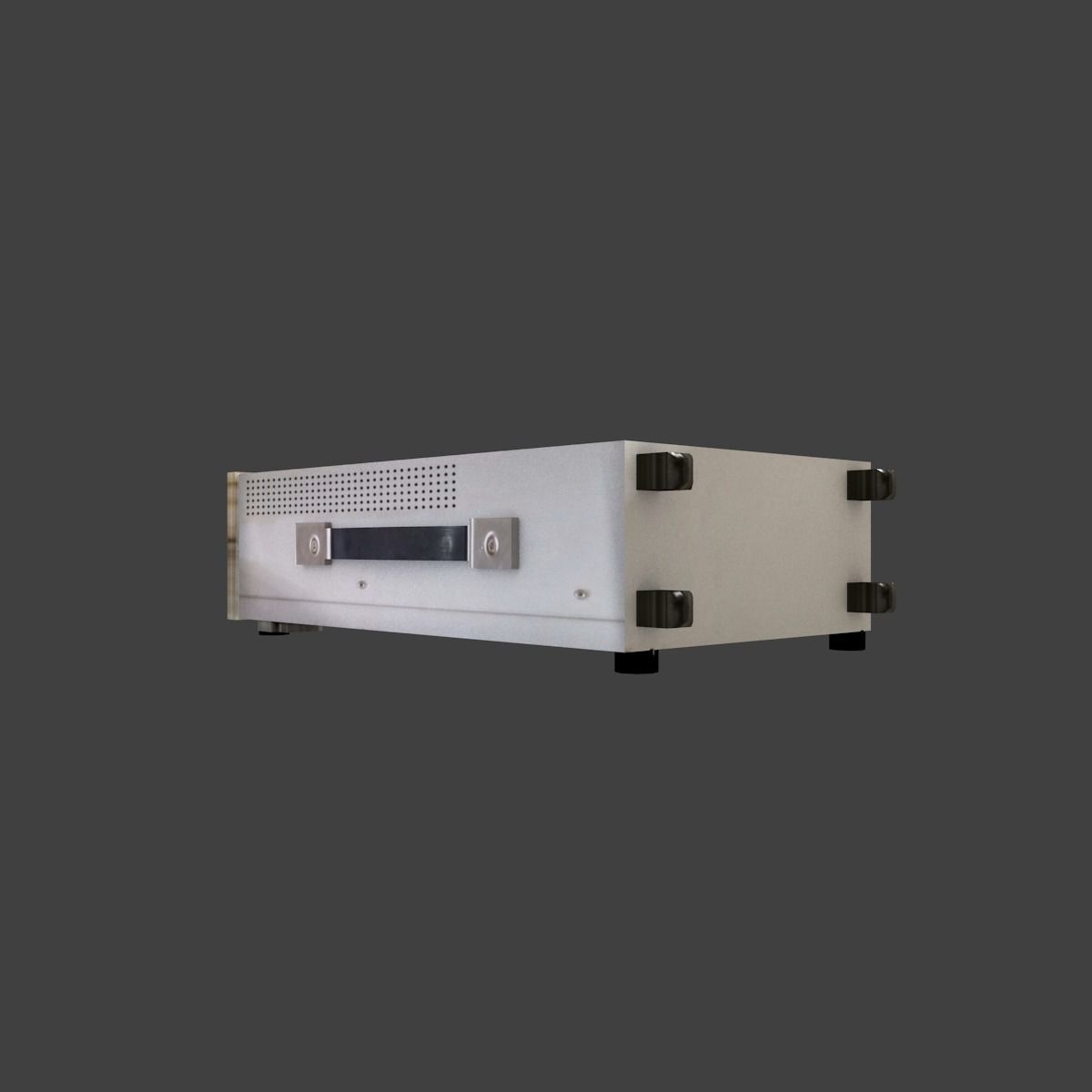 Old osciloscope Low-poly 3D model_11
