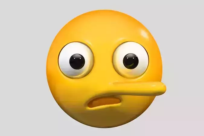 Emoji Lying Face 3D model