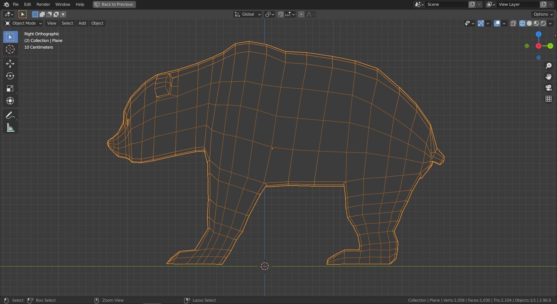 Cartoon Bear Family  Low-poly 3D model_9