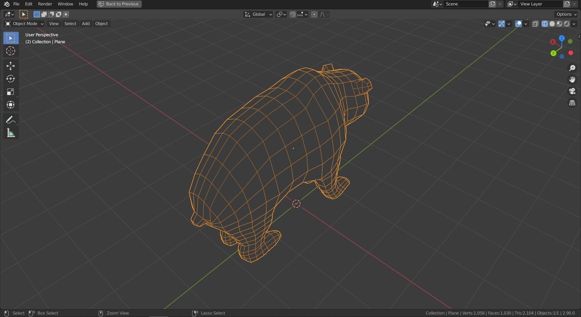 Cartoon Bear Family  Low-poly 3D model_8