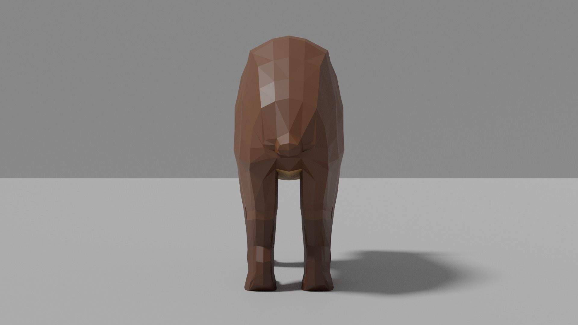 Cartoon Bear Family  Low-poly 3D model_18