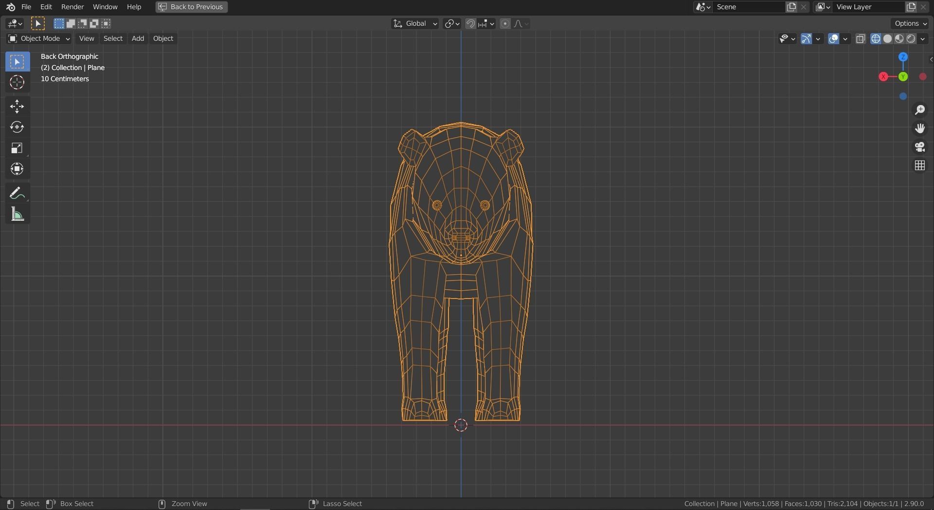 Cartoon Bear Family  Low-poly 3D model_23