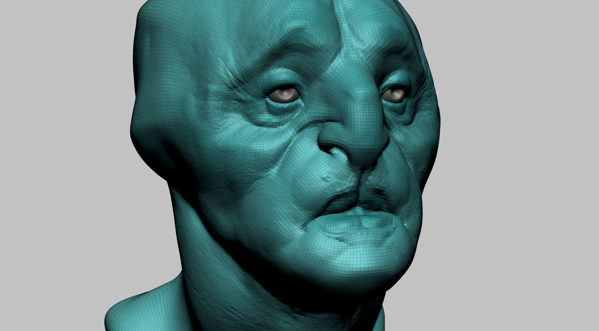 Fantasy Creature Head v7 3D model_6