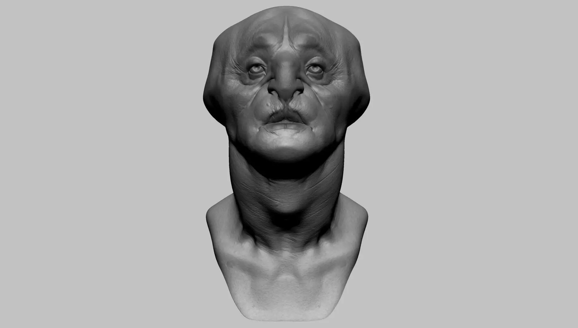 Fantasy Creature Head v7 3D model_0
