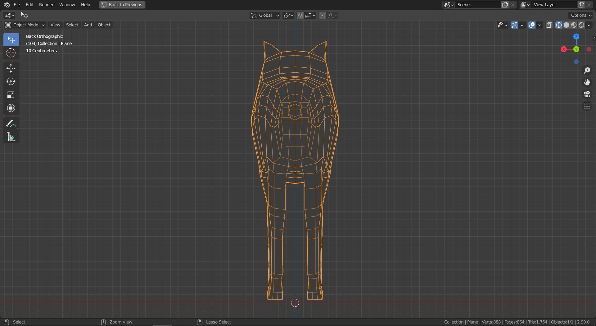 Cartoon Moose Low-poly 3D model_11