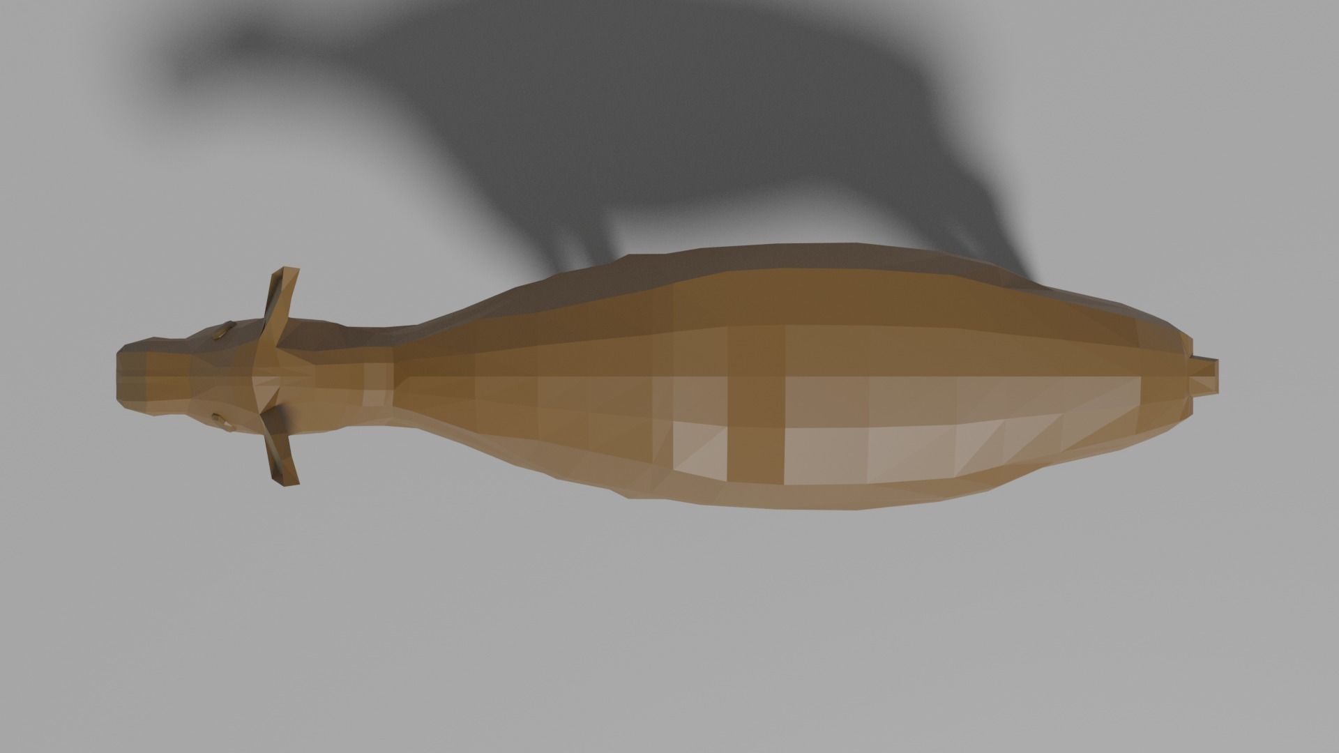 Cartoon Moose Low-poly 3D model_3