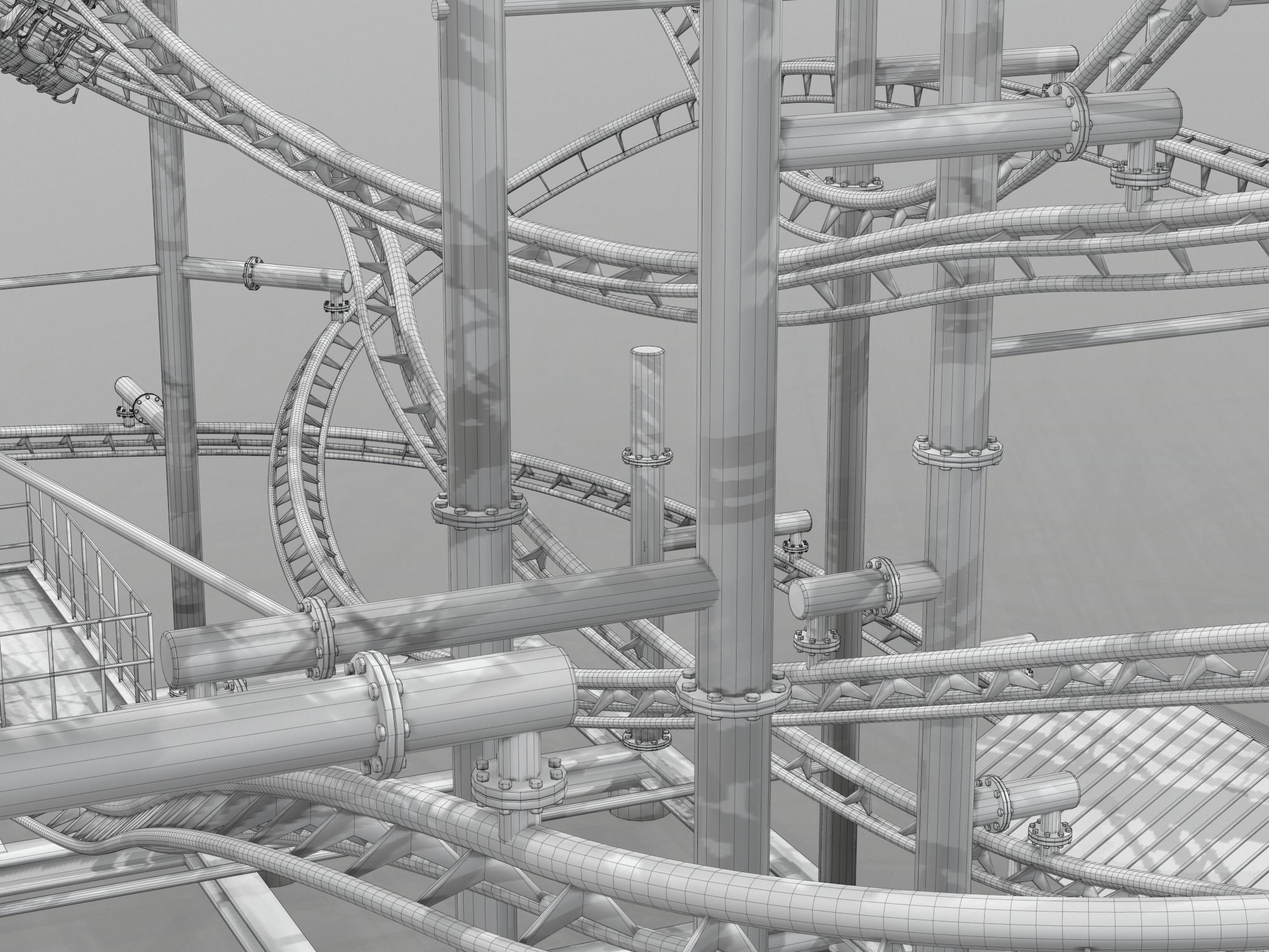 Soarin Eagle Roller Coaster 3D model_16