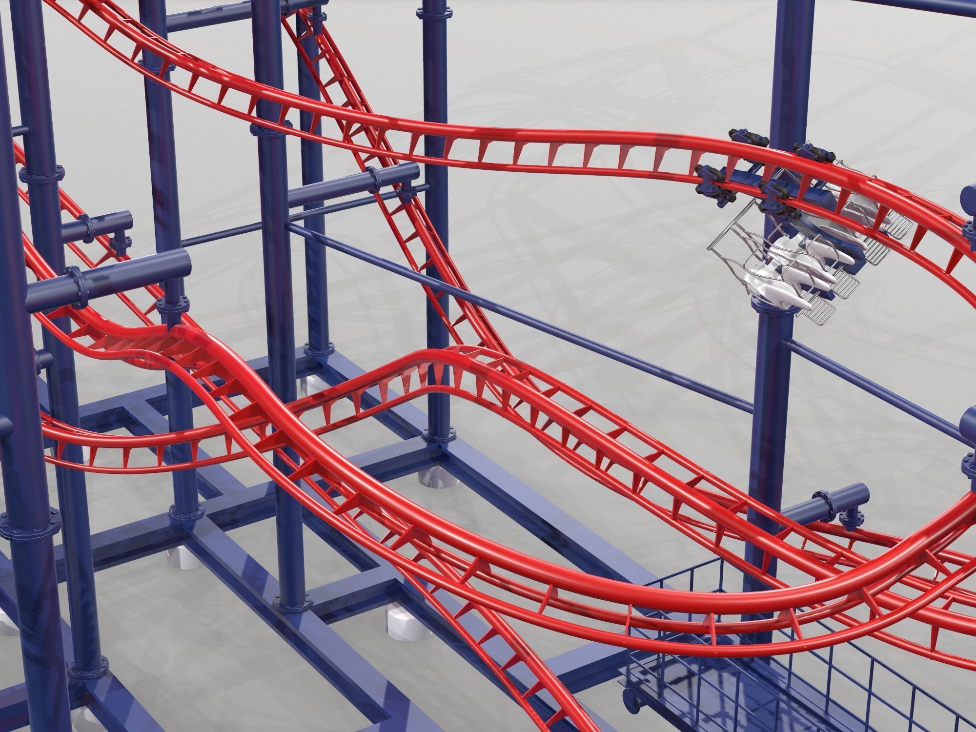 Soarin Eagle Roller Coaster 3D model_9