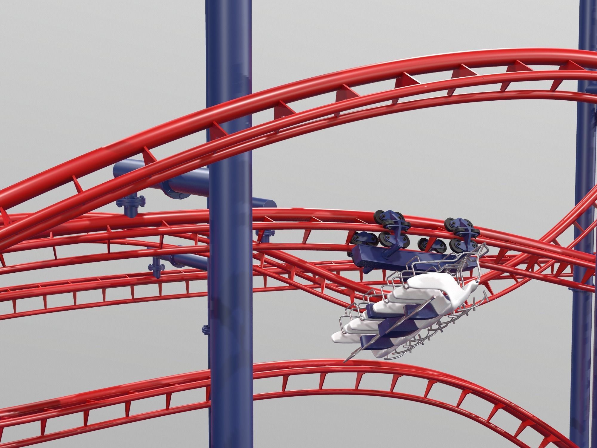 Soarin Eagle Roller Coaster 3D model_11