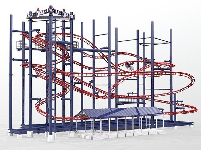 Soarin Eagle Roller Coaster 3D model