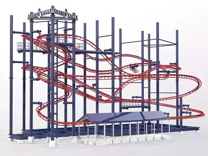 Soarin Eagle Roller Coaster 3D model
