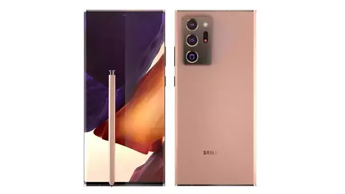 Samsung Galaxy Note 20 Ultra Mystic Bronze 3D model