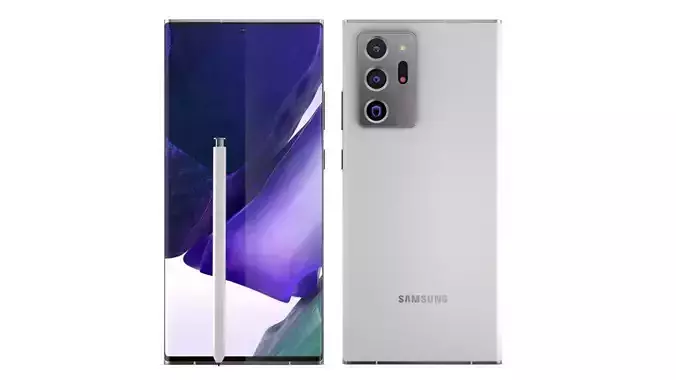  Samsung Galaxy Note 20 Ultra Mystic White 3D model