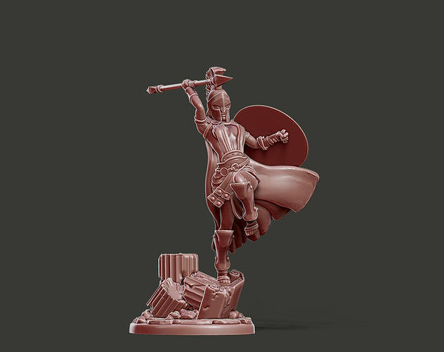 Spartan woman - tessa 35 mm scale 3D print model