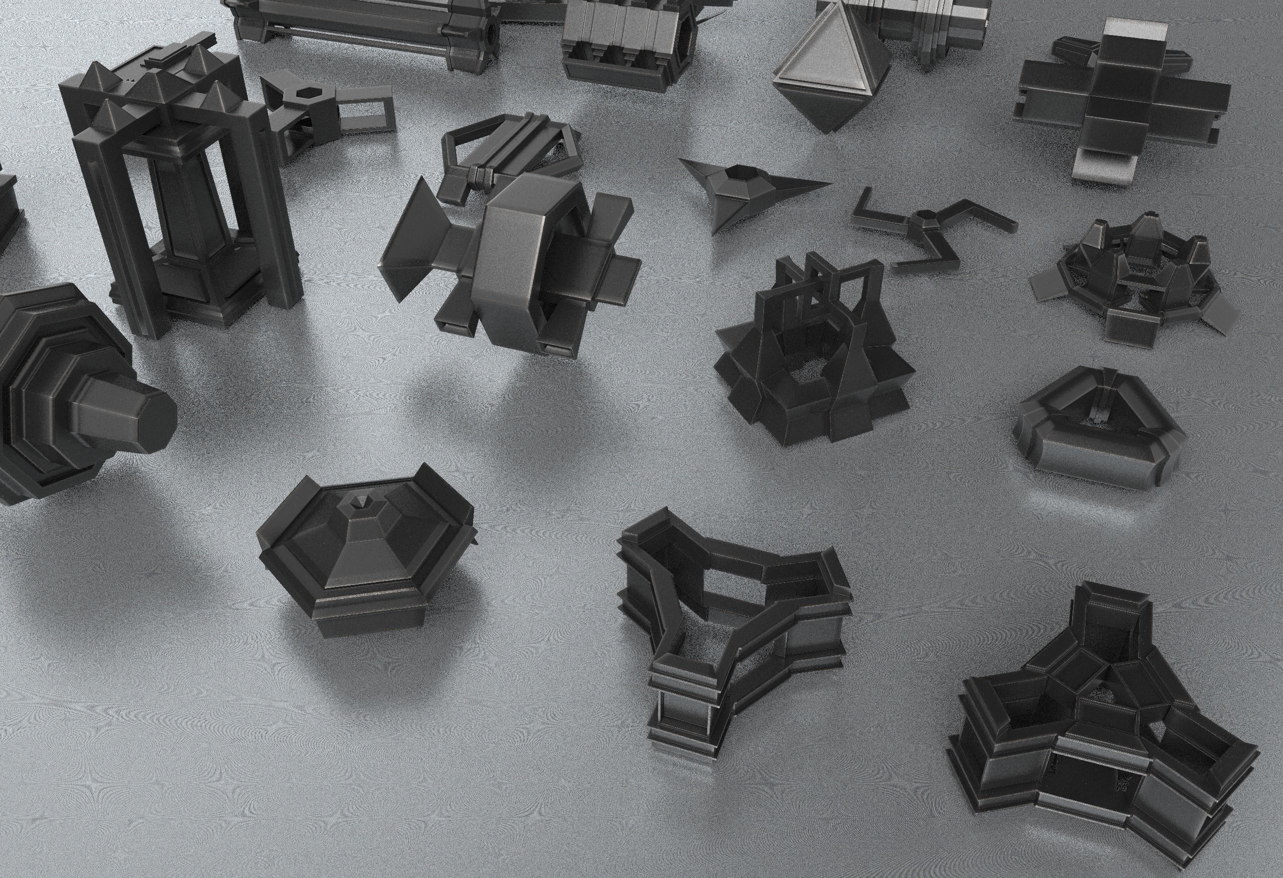 Kitbash-5 metal structure 3D model_4