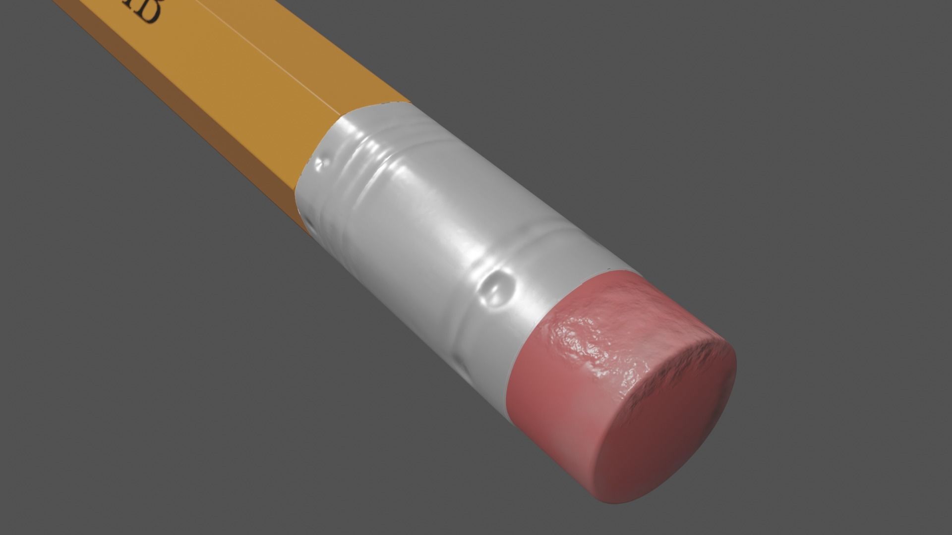 Pencil 3D model Low-poly 3D model_2