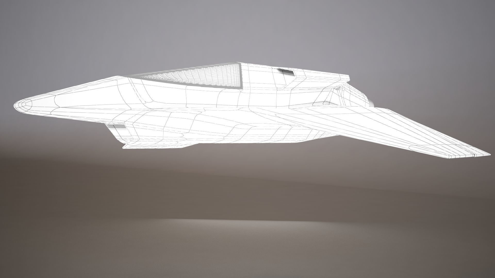 3D HD Spaceship Bomber model 3D model_19