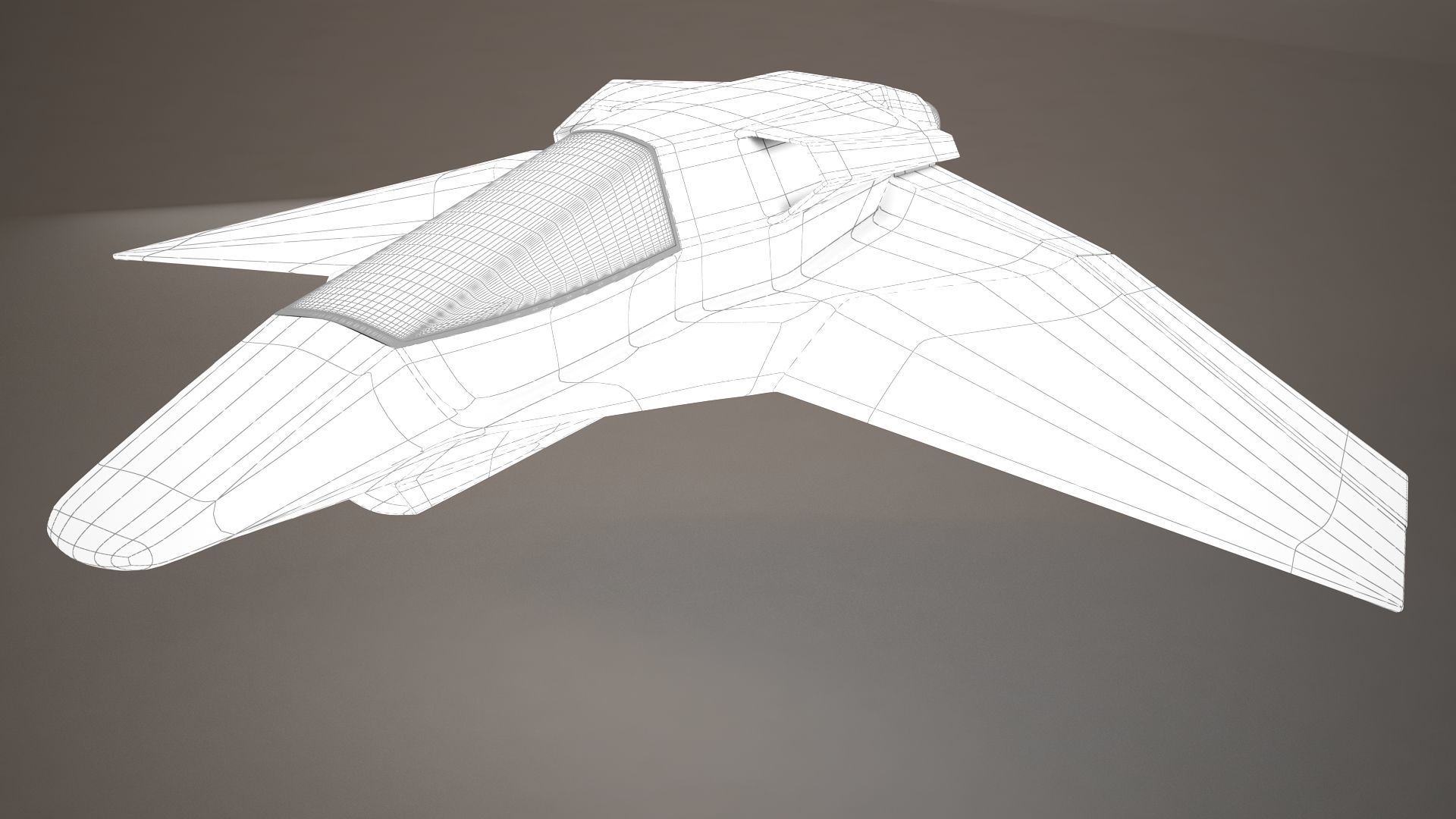 3D HD Spaceship Bomber model 3D model_20