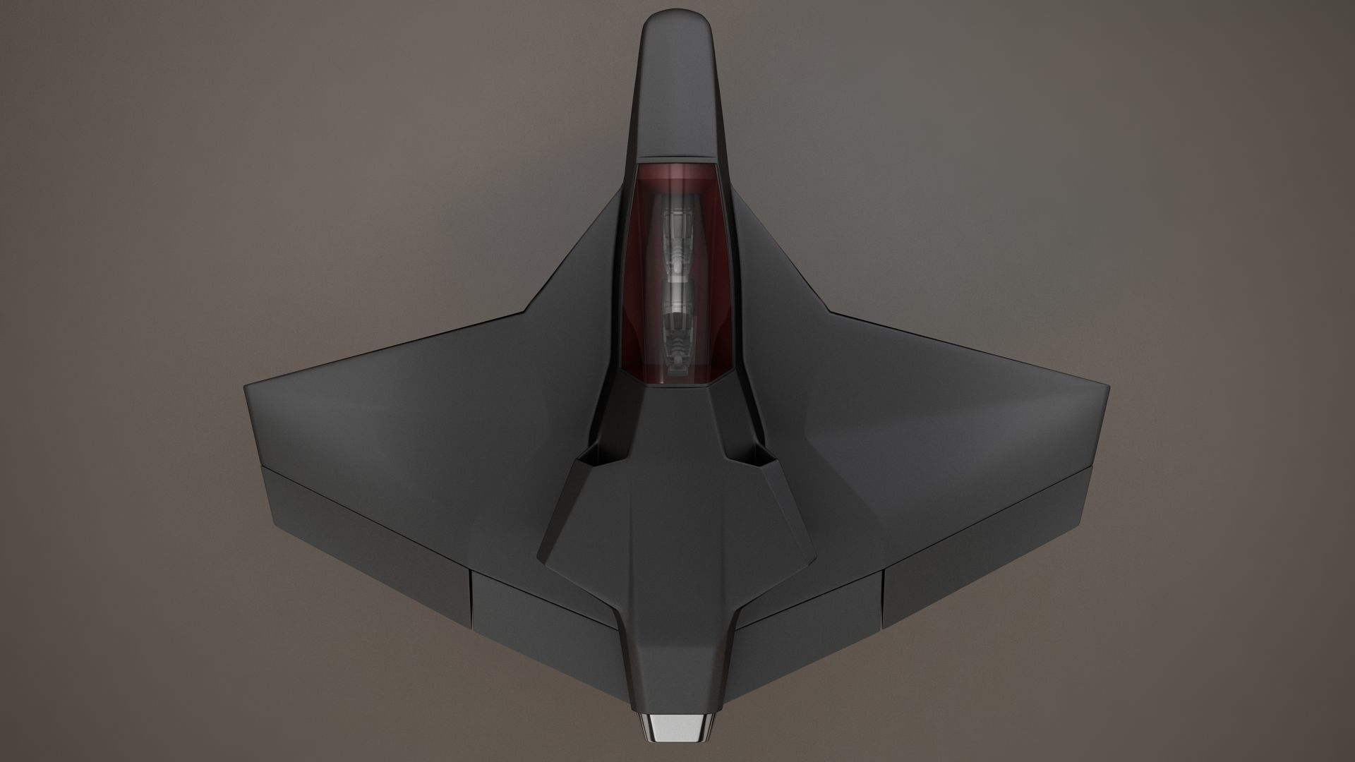 3D HD Spaceship Bomber model 3D model_1