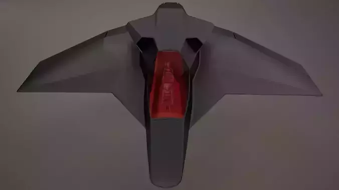 3D HD Spaceship Bomber model 3D model  3D HD Spaceship Bomber model 3D model