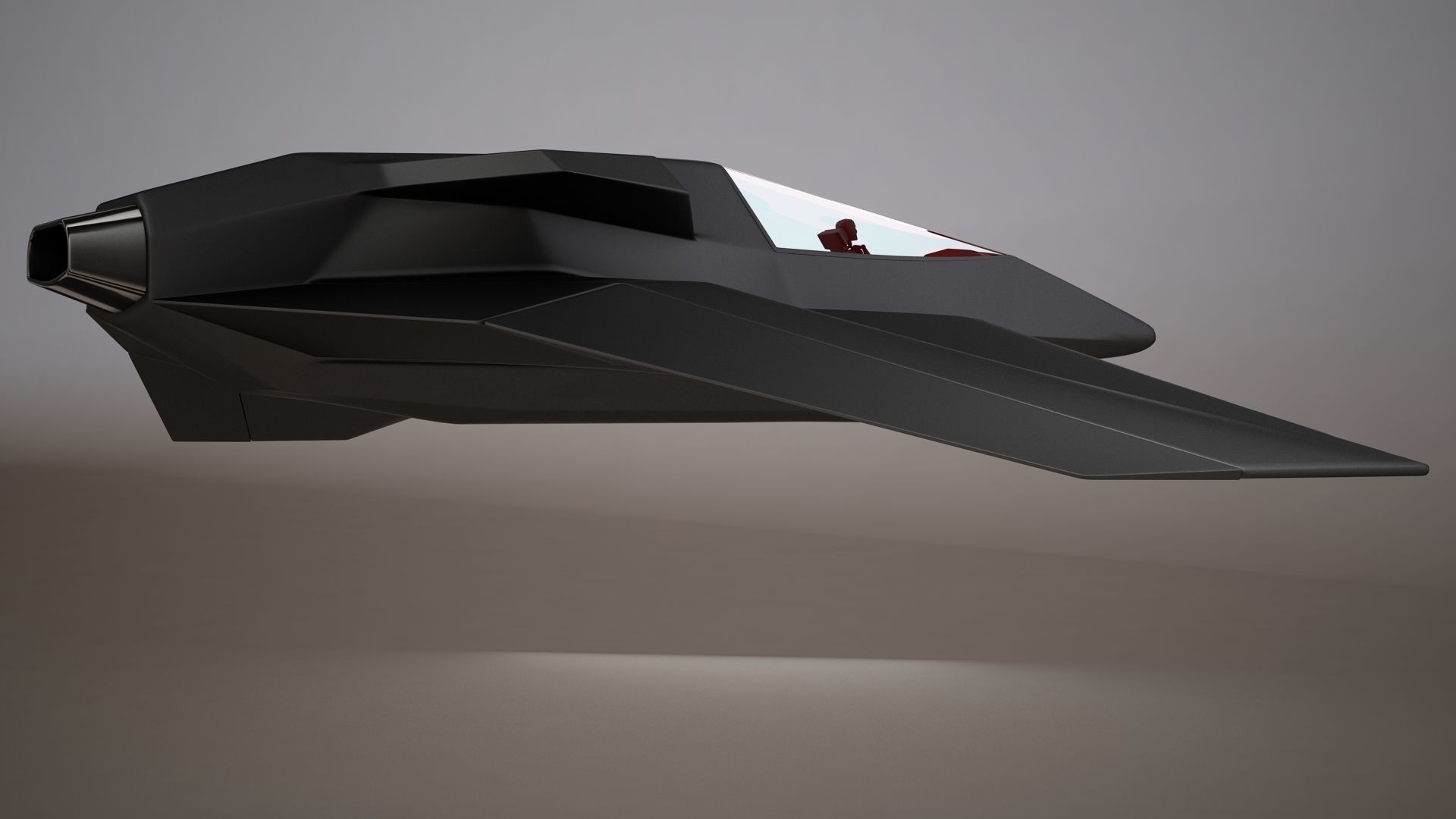 3D HD Spaceship Bomber model 3D model_7