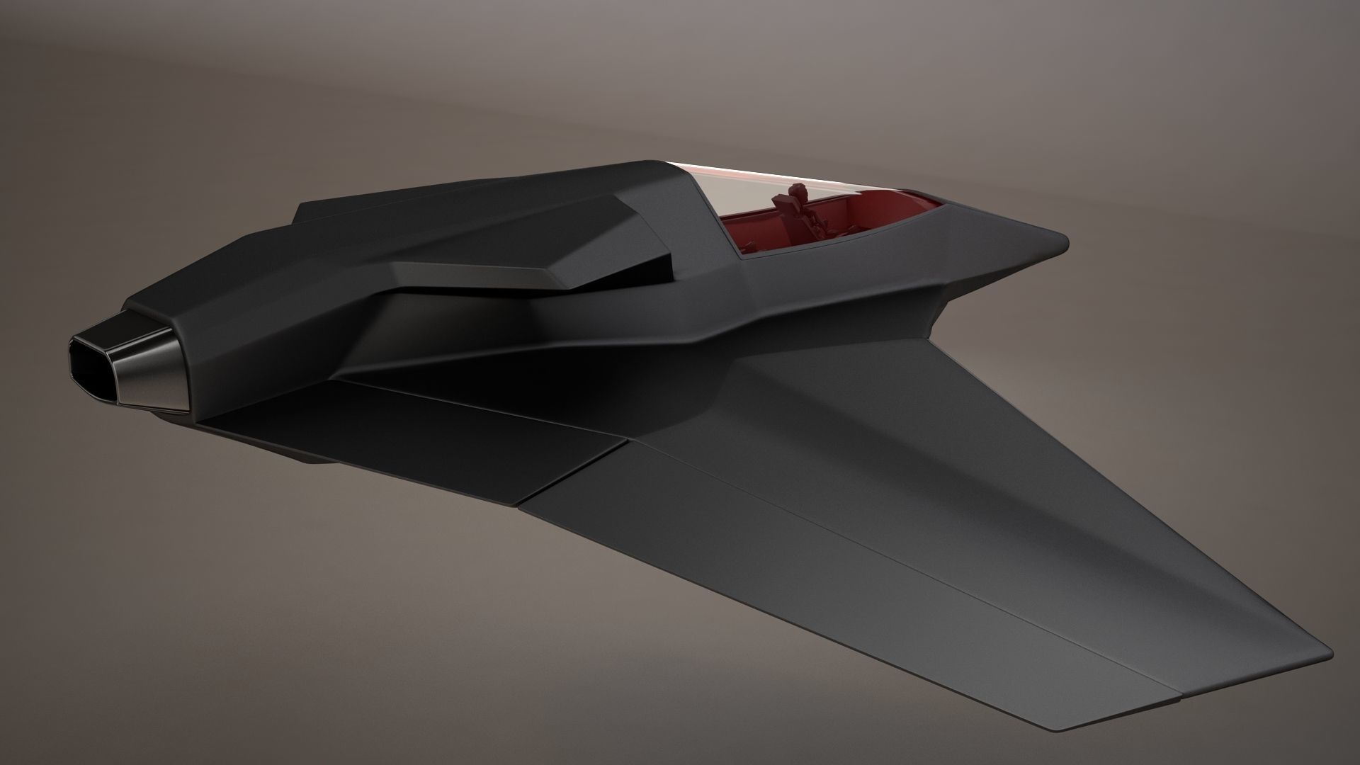 3D HD Spaceship Bomber model 3D model_5