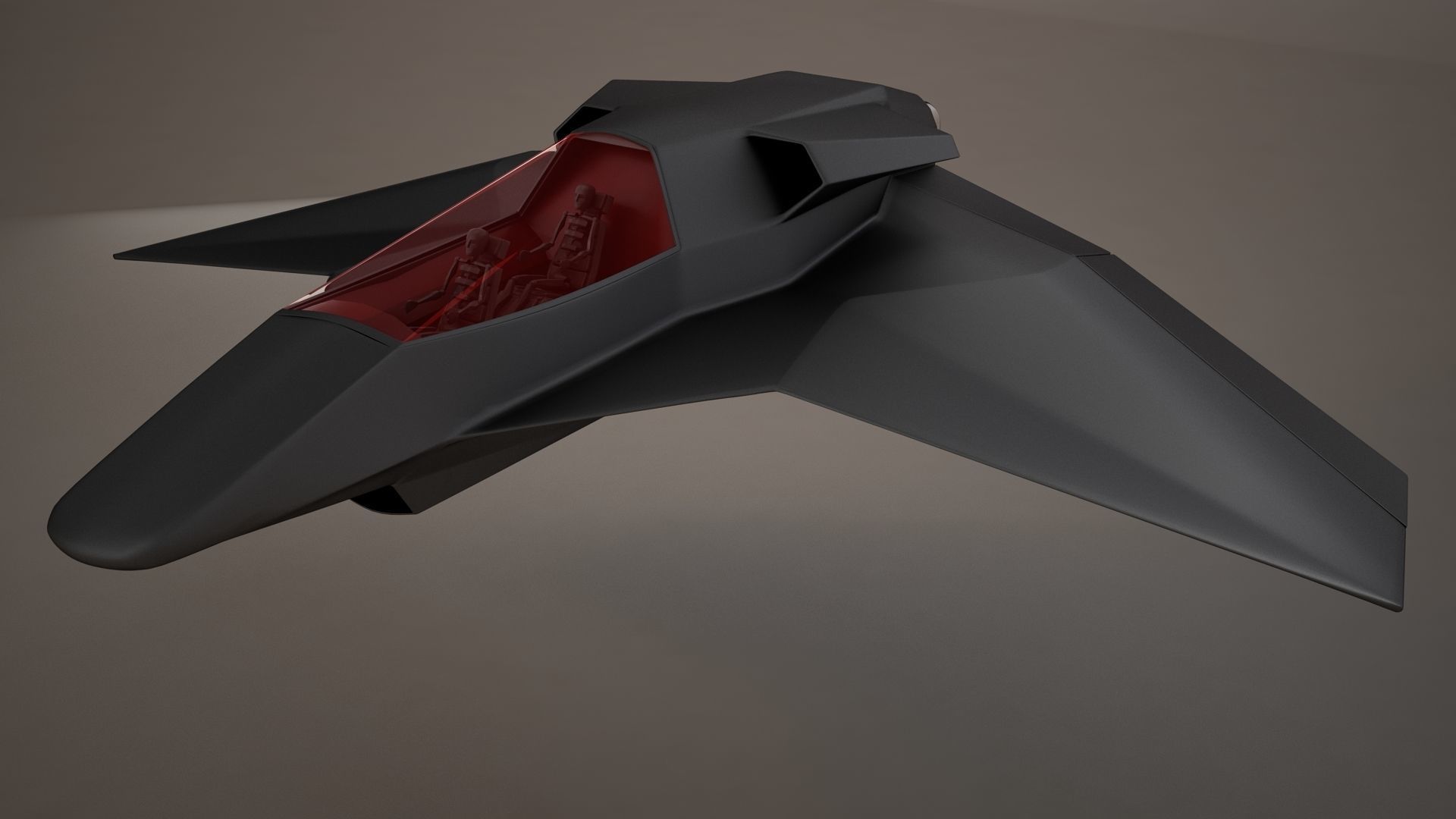3D HD Spaceship Bomber model 3D model_12
