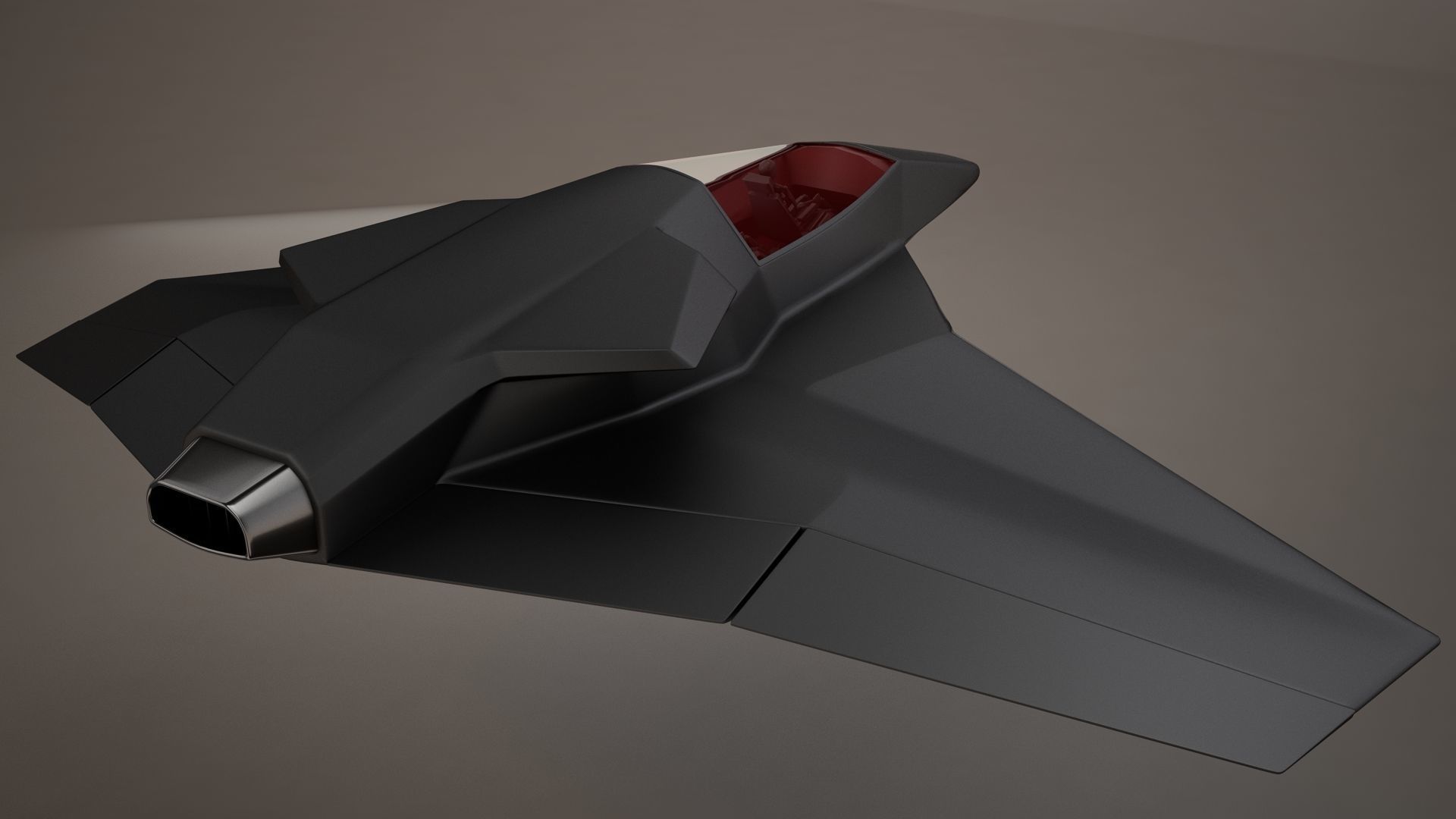 3D HD Spaceship Bomber model 3D model_9